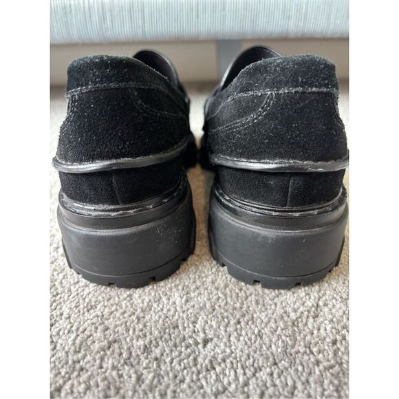 NWOB Rag & Bone Shiloh 2.0 Loafers Lug Sole Black Suede Womens $425 Sz 9/39.5 - Picture 7 of 11